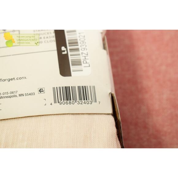 Threshold 54x95" Light Filtering Linen Rod Pocket Curtain Panel Natural* - Picture 5 of 5